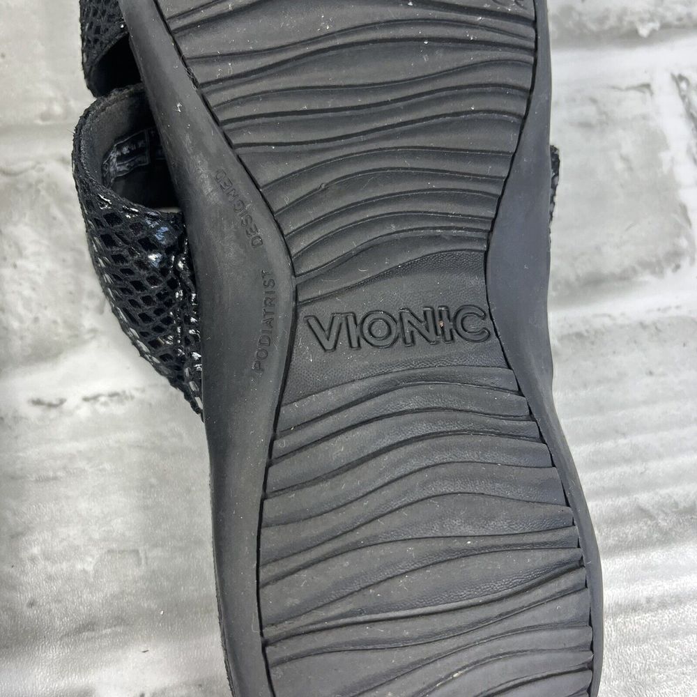 Vionic Skylar Orthaheel Women's Size 7 Black Slide Buckle Comfort Sandals - Picture 11 of 12